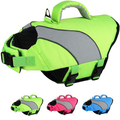 Doglay Dog Life Jacket Adjustable & Reflective Dog Life Vest for Swimming and Boating High Buoyancy Swimming Safety Vest with Rescue Handles and D-Ring for Small Medium Large Dogs.