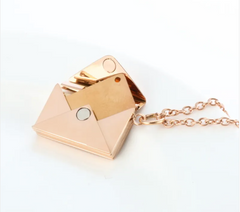 Heart Envelope Pendant Necklace