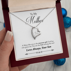 To My Mother, From Son Forever Love Necklace