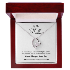 To My Mother, From Son Forever Love Necklace