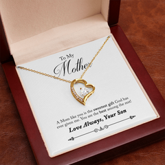 To My Mother, From Son Forever Love Necklace