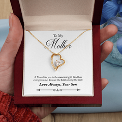 To My Mother, From Son Forever Love Necklace