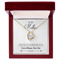 To My Mother, From Son Forever Love Necklace
