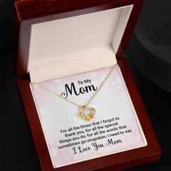 To My Mom, I Love you! Love Knot Necklace