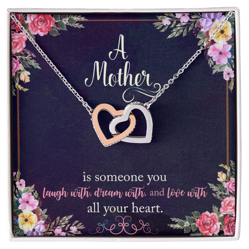 A Mother Interlocking Hearts Necklace