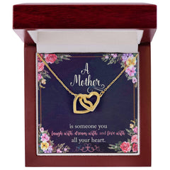 A Mother Interlocking Hearts Necklace