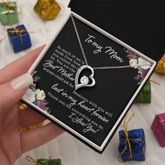 To My Mom, I Love You Forever Love Necklace
