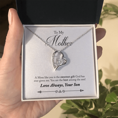 To My Mother, From Son Forever Love Necklace
