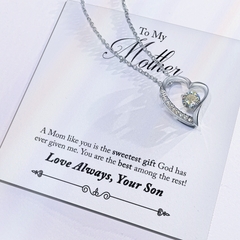 To My Mother, From Son Forever Love Necklace
