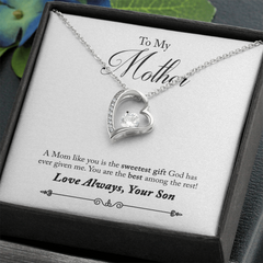 To My Mother, From Son Forever Love Necklace
