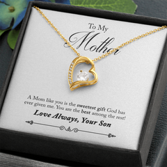 To My Mother, From Son Forever Love Necklace
