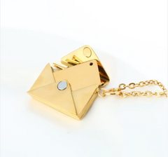Heart Envelope Pendant Necklace
