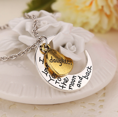 Necklace with Moon Pendant for Grandma
