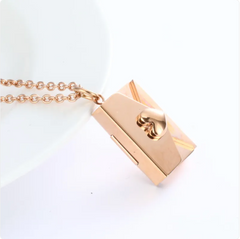 Heart Envelope Pendant Necklace