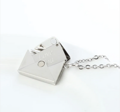 Heart Envelope Pendant Necklace